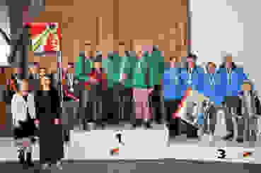 KAT E GESAMTPODEST (v.l.) 2. Mauren-Berg SG 1; 1. Gachnang Tegelbach 2; 3. Mammern FSG 1