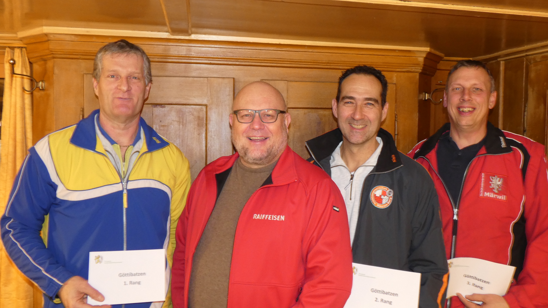 Von Links STEFAN HUT BÜRGLEN ERIC BISCHOFBERGER Raiba NIELS MEIJERINK MAUREN BERG THOMAS FELIX MÄRWIL